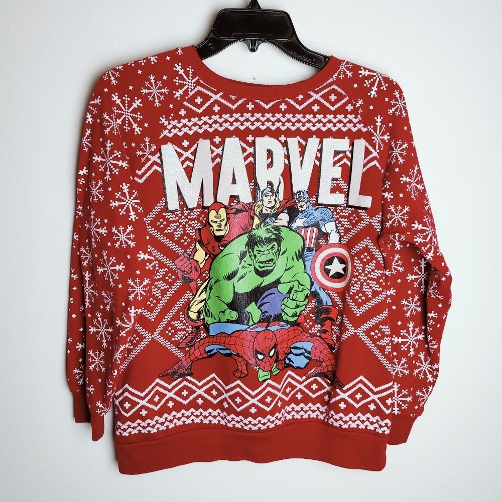 Women's Marvel Avengers Guardians of the Galaxy Ugly Christmas Sweatshirt, M